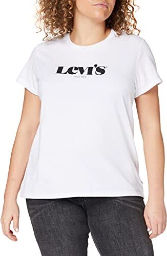 Levis The Perfect Tee Maglietta, New Logo Ii White+, XL Donna