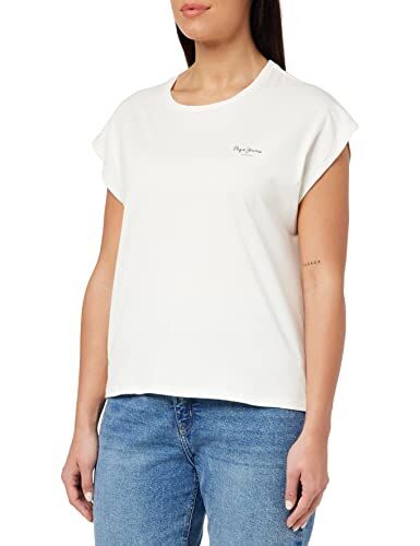 Pepe Jeans Bloom T-Shirt, Bianco (off White), XS Donna