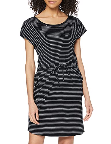 Vero Moda Vmapril Short Dress Ga Noos, Vestito Donna, Multicolore (Black Stripes: Snow/Rebecca), S