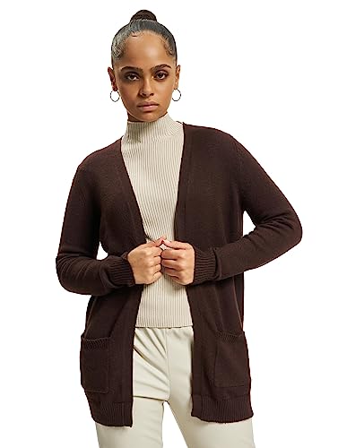 Only Onllesly L/S Open Cardigan Knt Noos, Maglione cardigan Donna, Caffè Nero, S