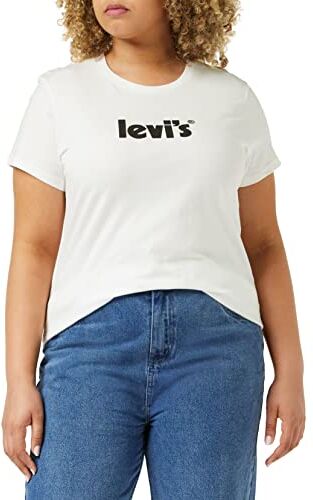 Levis The Perfect Tee Maglietta, Bianco (Poster Logo Sugar Swizzle), XXS Donna