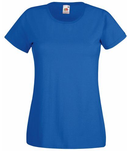 Fruit of the Loom Maglia Manica Corta Donna (M) (Blu reale)