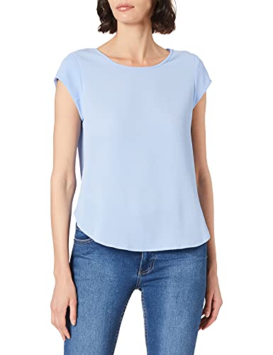 Only Onlvic S/S Solid Top Noos Wvn T-Shirt, Blu (Blue View), 40 EU Donna