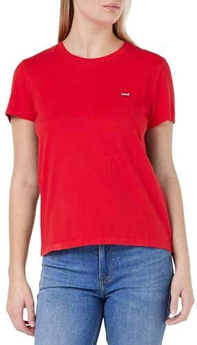 Levis Perfect Tee, Donna, Script Red, L