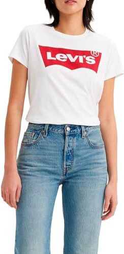 Levis The Perfect Tee Maglietta, Bianco (Batwing White), S Donna