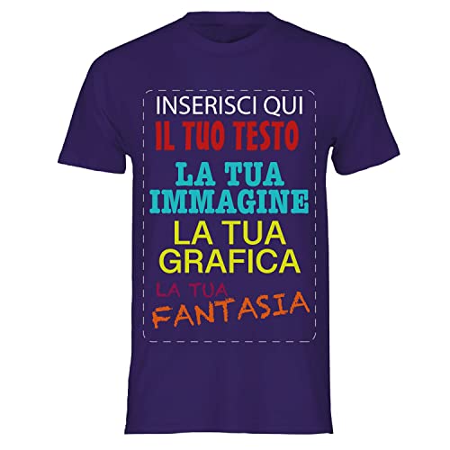 VENEZIANO T-shirt cotone personalizzabile, maglia unisex personalizzata con stampa per Uomo e Donna, maglietta personalizzata su richiesta 100% made in Italy