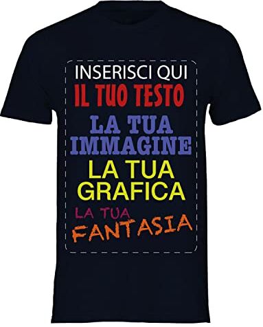 VENEZIANO T-shirt cotone personalizzabile, maglia unisex personalizzata con stampa per Uomo e Donna, maglietta personalizzata su richiesta 100% made in Italy