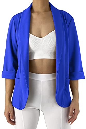 JOPHY & CO. Giacca Blazer Donna con Tasche (cod. 5572) (M, Royal)