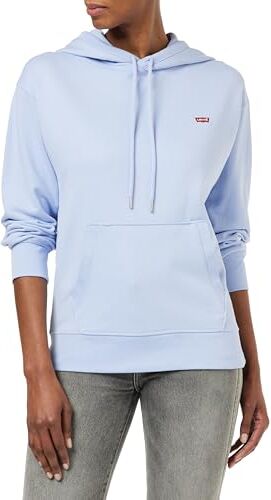 Levis Standard Sweatshirt, Felpa con cappuccio Donna, Brunnera Blue, M