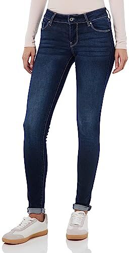 Pepe Jeans Soho, Pantaloni Donna, Blu (Denim-cs8), 32W / 28L