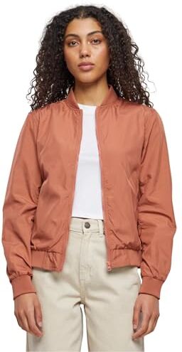 Urban Classics Ladies Light Bomber Jacket Giaca, Terracotta, L Donna