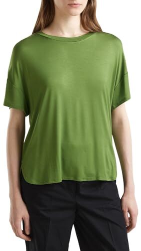United Colors Of Benetton T-Shirt , Verde Bosco 2G3, L Donna