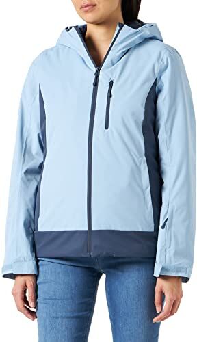 4F Women's Ski Jacket Kudn002 Jeans, Azzurro, L Donna