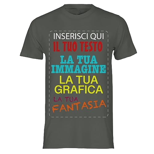 VENEZIANO T-shirt cotone personalizzabile, maglia unisex personalizzata con stampa per Uomo e Donna, maglietta personalizzata su richiesta 100% made in Italy