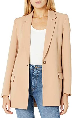 The Drop Blazer da Donna, Blake, Lungo, Pralina, 3XL Plus