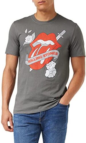 Rolling Stones Rock Off T-Shirt # S Grey Unisex # Vintage Tattoo