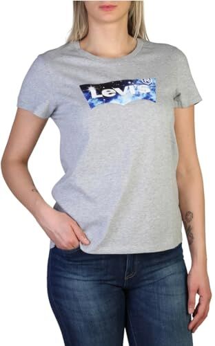 Levis The Perfect Tee Maglietta, Batwing Galaxy Heather Grey, M Donna