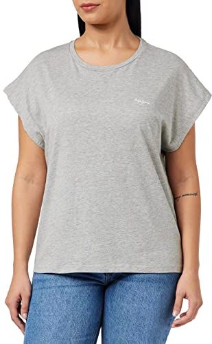 Pepe Jeans Bloom T-Shirt, Grigio (Grey Marl), XL Donna