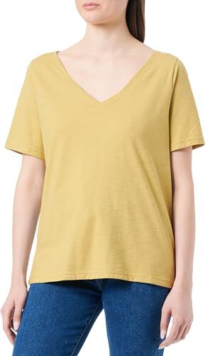 United Colors Of Benetton T-Shirt , Giallo Senape 0V1, XS Donna