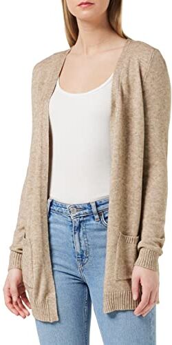 Only 15174274 Cardigan, Beige (Beige Detail: W. Melange), 40 (Taglia Unica: X-Small) Donna