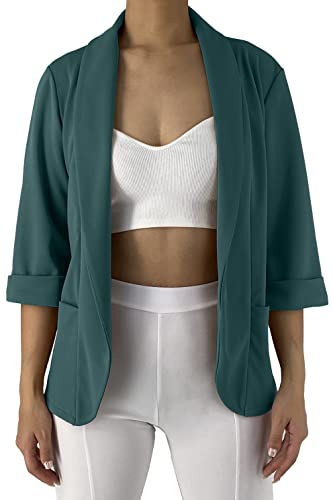 JOPHY & CO. Giacca Blazer Donna con Tasche (cod. ) (M, Verdone)