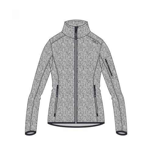 CMP Giacca In Knit-tech da Donna, Grigio (Cemento Ghiacciaio), 50