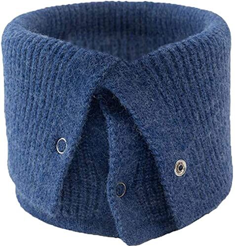 HEYONA Camicetta staccabile con colletto finto, collo alto con bottoni in maglia ( Color : Navy )