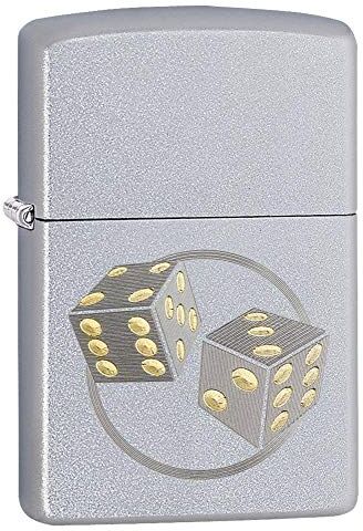 Zippo , Accendino Fortuna Unisex Adulto, Satin Chrome, Taglia Unica