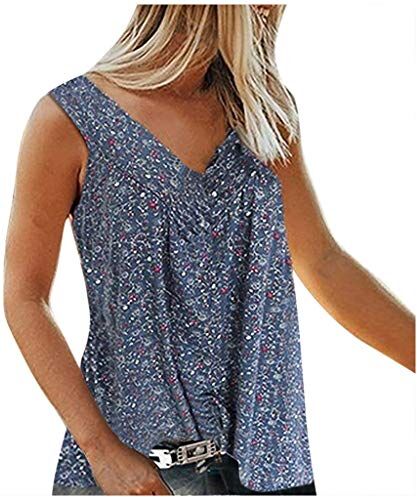 Generic Camicia da donna TopsV NeckPartyStylish T-Shirt da donna a maniche lunghe spessa (03A-blu scuro, M)