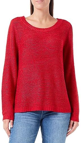 Only Onlgeena XO L/S Maglione Knt Noos, Lychee, M Donna