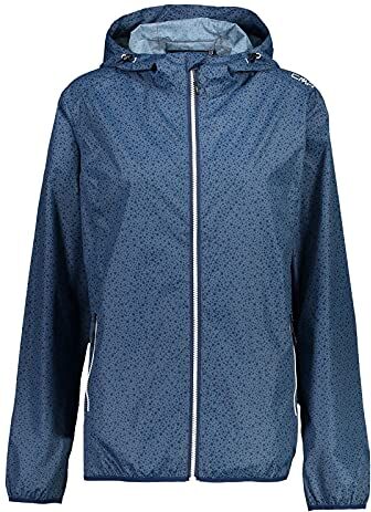 CMP , Giacca Donna Con Cappuccio Antipioggia, Blue, M