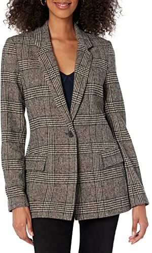 The Drop Blazer da Donna, Blake, Lungo, Plaid, XXL Plus