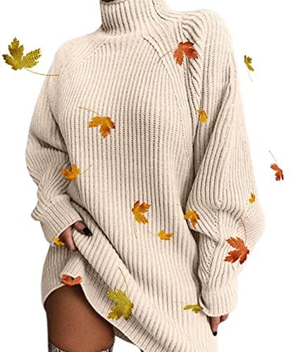 TLM Toys Maglione a Collo Alto Oversize da Donna, Maglione Dolcevita Manica Lunga Pipistrello Donna, Top in Maglia Pullover Casual