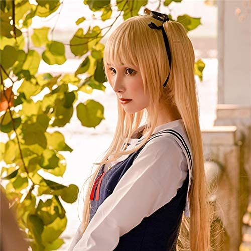 RONGYEDE -Saekano: How To Raise A Boring Girlfriend Eriri Spencer Sawamura Parrucca dritta per cosplay da donna con artiglio d'oro