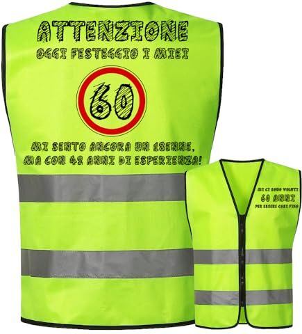 Toctax Compleanno 60 Anni Gilet 60 Anni Compleanno Donna 60 Anni Compleanno Uomo Scherzi Compleanno Regalo 60 Anni Donna