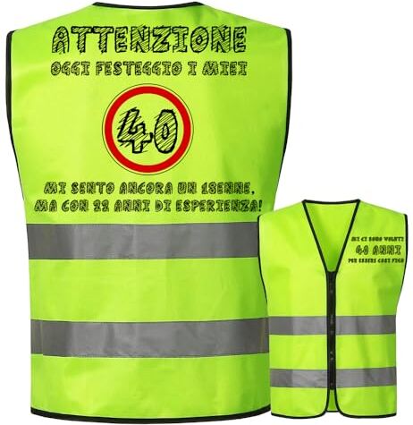 Toctax 40 Anni di Compleanno Uomo Gilet Regalo 40 Anni Donna Regali di Compleanno Regali Uomo 40 Anni Regali di Compleanno Regali per Uomo Originali Regalo 40 Anni Uomo Scherzi Compleanno