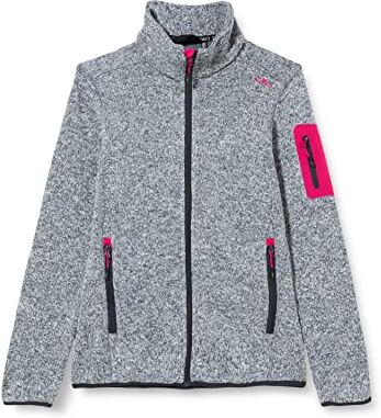 CMP Giacca In Knit-tech da Donna, Grigio (Titanio Bianco Fucsia), 46