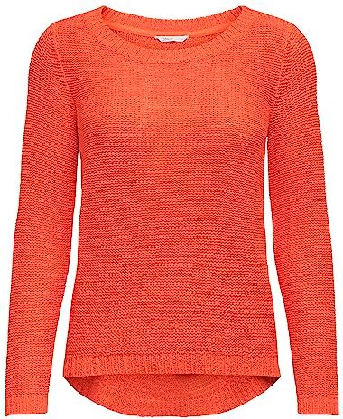 Only Onlgeena XO L/S Maglione Knt Noos, Tigerlily, S Donna