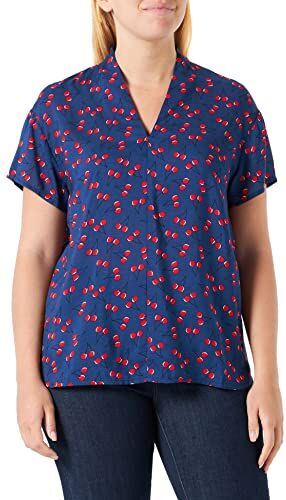 United Colors Of Benetton Blusa  Camicia, Blu a Fantasia 84Y, M Donna