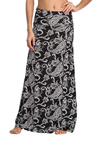 EXCHIC Donna Gonna Lunga Boho Maxi Style (L, 5)