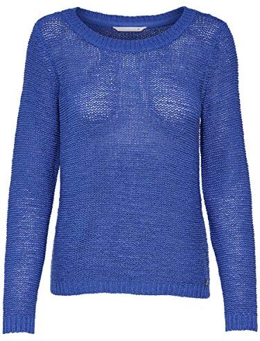 Only Onlgeena Xo L/s Pullover Knt Noos, Felpa Donna, Blu (Dazzling Blue Dazzling Blue), 34 (Taglia Produttore: X-Small)