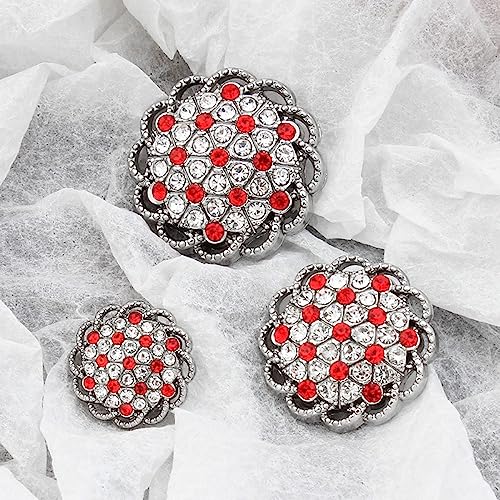 LIBERGA 10 Pezzi Bottoni A Fiore D'Argento Con Gambo, Bottone Da Cucito Decorativo Alla Moda Per Abiti Da Donna, Cardigan, Cappotti, Progetti Artigianali, Roo, 20mm