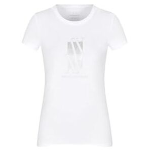 Armani Donna Arte Sella, Logo Foil Monogram, vestibilità Normale, Bianco, XXL, Bianco Ottico, XXL Armani Donna Arte Sella, Logo Foil Monogram, vestibilità Normale, Bianco, XXL, Bianco Ottico, XXL