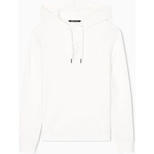 Armani Women's Cuffed Sleeve Front Tone on Tone, Felpa, Bianco, XS, ISO, XS Armani Women's Cuffed Sleeve Front Tone on Tone, Felpa, Bianco, XS, ISO, XS