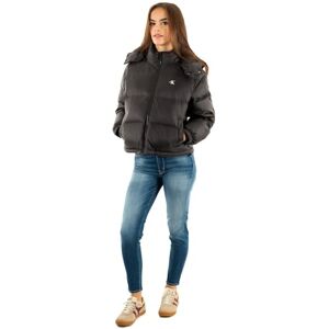 Calvin Klein Donna Piumino Essential Midweight con Cappuccio, Nero (Black), L Calvin Klein Donna Piumino Essential Midweight con Cappuccio, Nero (Black), L