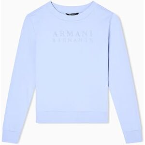Armani Felpa da Donna a Maniche Lunghe, con Logo Rotondo, Studio Sky, L Armani Felpa da Donna a Maniche Lunghe, con Logo Rotondo, Studio Sky, L