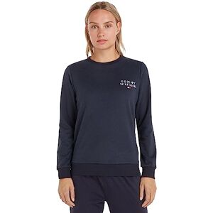 Tommy Hilfiger Donna Felpa Track Top Scollo Rotondo, Blu (Desert Sky), XXL Tommy Hilfiger Donna Felpa Track Top Scollo Rotondo, Blu (Desert Sky), XXL