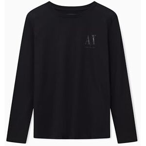Armani Maglietta da Donna a Maniche Lunghe, con Logo Side Tone on Tone, Nero, XXL, Nero, XXL Armani Maglietta da Donna a Maniche Lunghe, con Logo Side Tone on Tone, Nero, XXL, Nero, XXL