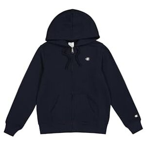 Champion Legacy Legacy Basics W Light Powerblend Fleece Full Zip Felpa con Cappuccio, Blu Marino, Donna FW23 Champion Legacy Legacy Basics W Light Powerblend Fleece Full Zip Felpa con Cappuccio, Blu Marino, Donna FW23