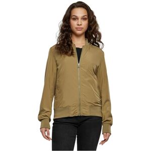 Urban Classics Giubbotto Bomber da Donna con Polsini a Coste, Giacca a Vento Leggera, Giubbottino Bomber a Maniche Lunghe con Cerniera e Tasche, Colore: Khaki, Taglia: XXL Urban Classics Giubbotto Bomber da Donna con Polsini a Coste, Giacca a Vento Leggera, Giubbottino Bomber a Maniche Lunghe con Cerniera e Tasche, Colore: Khaki, Taglia: XXL